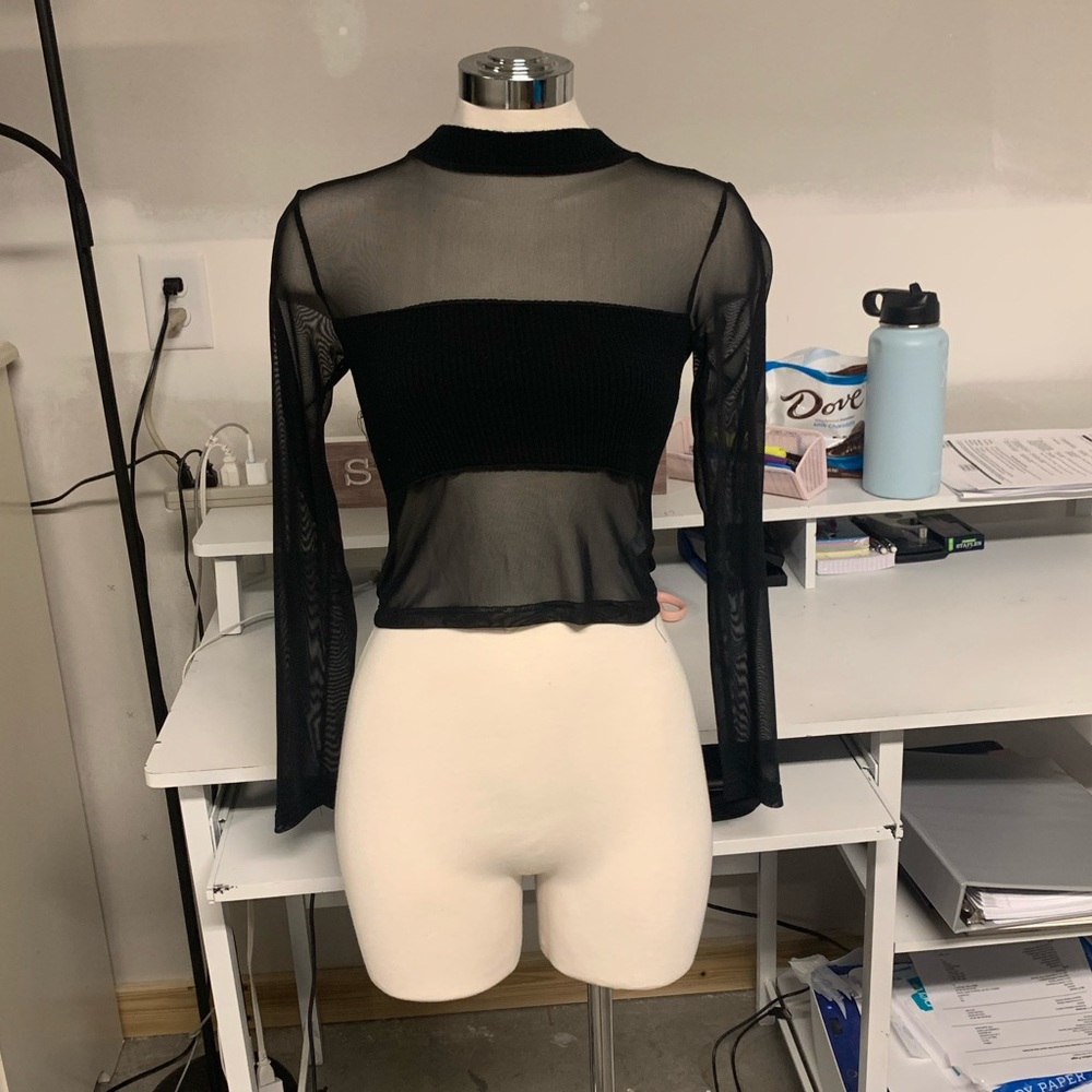 Fashion Nova sheer top